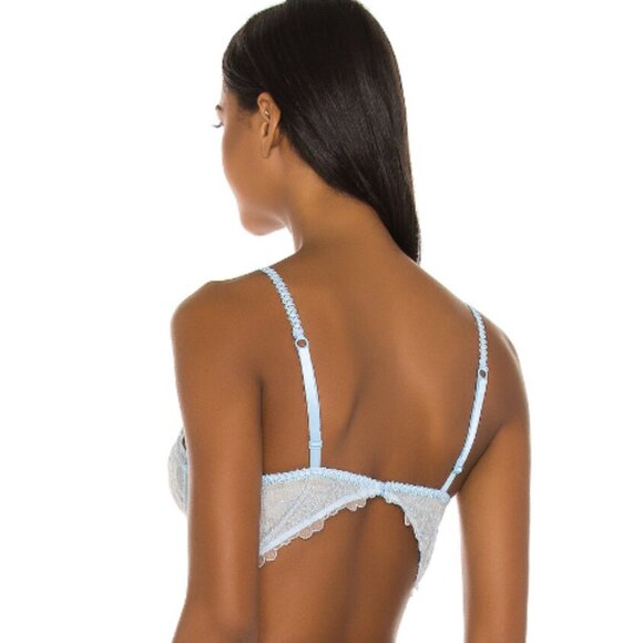 Free People Lucia Underwire Bra Blue Hydrangea 36B - Picture 8 of 9